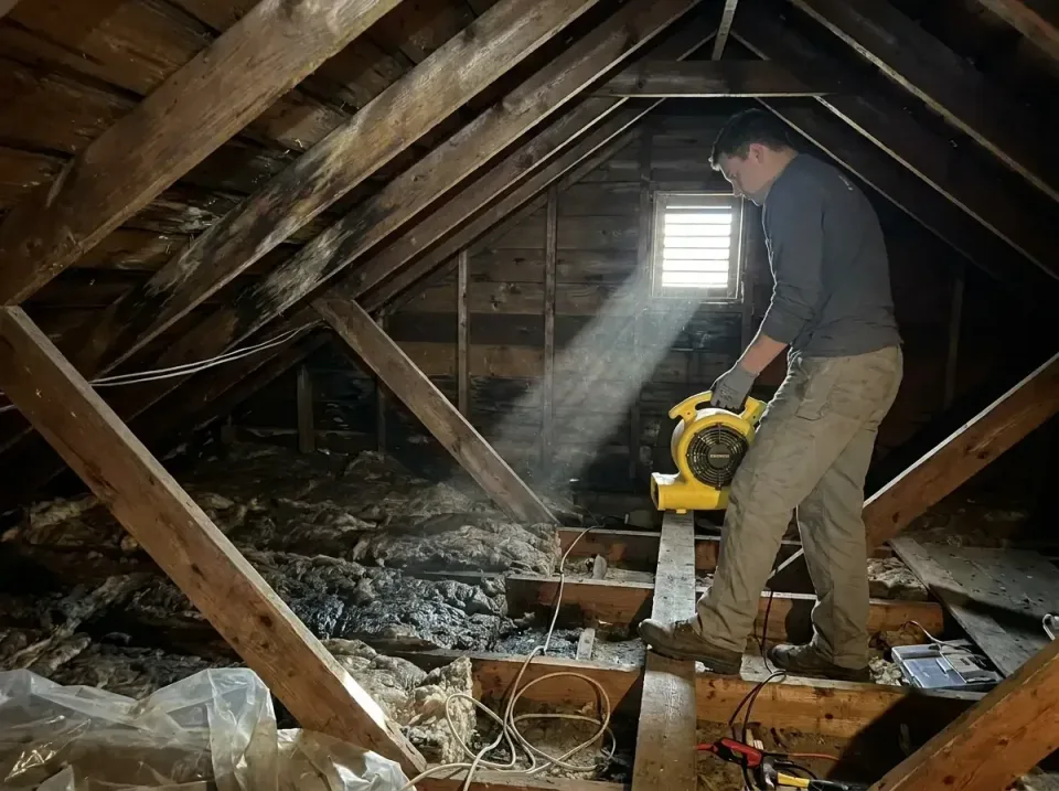 attic-water-damage-drying-proc-007 — frequently asked questions, Emergency Water Extraction & 24/7 Flood Response in Brainer…